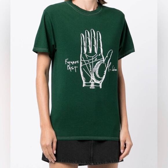 LA DETRESSE The Joker Hand Green Tee NWT in Size Small - Picture 1 of 8